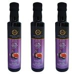 Messolongi Fields | Greek Gourmet Balsamic Vinegar Dressing with Fig |No Preservatives, No additives. | 3 x 250ml