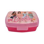 Stor, Barbie Lunch Box, School Lunch and Snack Container, Pink, Rectangular, 17x13x6 CM