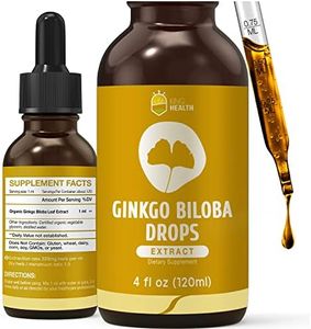 Ginkgo Biloba Liquid Extract, Organic Ginkgo Leaf Supplements, Boost Brain and Memory, Focus Drops, 98% Absorption KingHealth - 4 Fl Oz