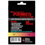 PRIMED Lead Test Kit - Rapid Testing Kit for Lead Detection - 10 Pre-Activated Swabs | at Home Use Rapid Test | No External Indgredients Required