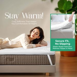 MightySoft Kingsize Mattress Topper – 10cm Thick Bed Comfort