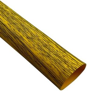 Accering Elm Wood Grain Heat-Shrink Tubing Fishing Rod Handle Wrap Fast Shrinkable for Sports Racquets Paddle Handles (φ30mm, L1.64ft, Elm Wood Grain)