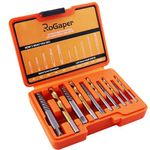 ROGAPER Screw Extractor and Left Hand Drill Bits Set, Bolt Remover Reverse Cobalt HSS Steel Drill Bit for Rounded-Off, Damaged Bolts, Screws&Studs Removal Tool