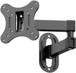 GLWIXY Monitor Wall Mount Most 14-27 inch TVs Computer,Full Motion Wall Mount TV Bracket VESA Up to 100x100mm Max Load 22lbs Fits 15 19 20 22 23 Inch Small Monitor Mount