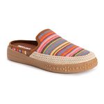 MUK LUKS Women's Street Brooklyn Highway Clogs, Bright Stripe, 4 UK