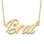 Name Necklace Gift for Her His Friend Fans Birthday Wedding Christmas Party, Metal, stainless steel,