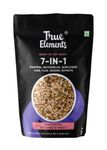 True Elements 7 in 1 Seeds Mix - 125g | Mix Seeds for Eating | Roasted Pumpkin, Watermelon, Sunflower, Flax Seeds, Sesame, Chia and Soynuts | Diet Snacks