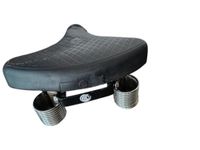 Double Spring Bicycle Roadster Saddle Seat Size 22Inch 20Inch | Shock Absorbing Comfortable Bike Seat for MTB, Road Cycles | Heavy Duty Black Saddle