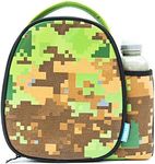 Smash Kids Insulated Lunch Bag & 500ml Bottle, Fabric, Pixelated Camo