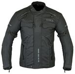 Mens RIDEX CJ3 Motorbike Motorcycle Jacket Windproof/Waterproof With CE Armours (Large)