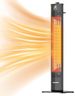 Encyclpo Patio Heater for Outdoor Use,1500W Infrared, 36 in Portable Tower Heater, 3 Levels, IPX5 Waterproof, Tip-Over&Overheat Protection for Garage, Indoor, Large Room, Backyard, Home