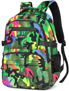 SUTMDO Casual Lightweight Backpacks for Boys & Girls, School Bookbags, 15 "Laptop Backpack, Travel Bag, 212-mclv, Large, Style