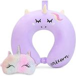 Kids Travel Pillow,Unicorn Neck Pil