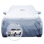 NEODRIFT 'SilverTech' Car Cover for Toyota Fortuner (100% Water-Resistant, All Weather Protection, Tailored Fit, Multi-Layered & Breathable Fabric) (Colour: Silver)