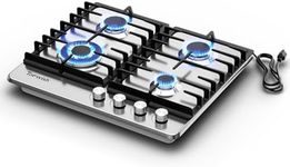 TOPWISH 24 Inch Gas Cooktop, 4 Burn