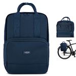 LARKSON Bike Pannier Bag for Bicycles Blue - No 6 Bike - 2 in 1 Cycling Backpack & Rear Rack Bag - Cycle Rucksack - Water-Repellent