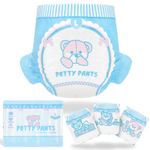 LittleForBig Adult Printed Diaper 10 Pieces - Potty Pants (Large 91-121 CM)