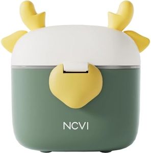 NCVI Baby Formula Dispenser with Scoop and Leveller Portable Storage Formula Containers for Travel, Non-Spill Smart Baby Milk Powder Formula Dispenser for Fruits, Snacks and Nuts (Green)