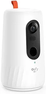 eufy Security Pet Camera for Dogs and Cats, On-Device AI Tracking and Pet Monitoring, 360° View, 1080p, with Treat Dispenser, Local Storage, 2-Way Audio, Phone App, No Monthly Fee, Motion Only Alert