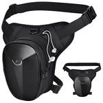 HUANLANG Hard Shell Drop Leg Bag Men Women Leg Pouch Tactical Motorcycle Thigh Bag for Women with Leg Strap Thigh Wallet,Waterproof Outdoor Fanny Pack for Camping Hiking Cycling Riding