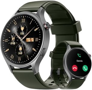 aeac Smart Watch for Women, AMOLED Ultra-Clear Screen Activity Trackers with Heart Rate/Sleep/SpO2 Monitor, Smartwatch for iPhone/Samsung/Android, 110+ Sport Modes (Army Green, S/M/L, Army Green)