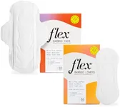 Flex Bamboo Pads (30 Count) and Flex Bamboo Panty Liners (50 Count) Bundle | Fragrance-Free Feminine Care Made with 100% Bamboo | Absorbent & Comfortable | Helps Fight Odor