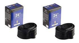 Schrodinger15 40064 Bicycle Cycle Inner Tube (24 inch) 24" x 1.7" / 2.2" Schrader (AV) 33mm / 33L 2Pcs per Order