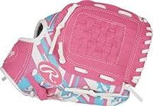 Rawlings | Remix T-Ball & Youth Baseball Glove | Right Hand Throw | 10.5" | Pink