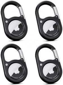4Pack for Apple AirTag(1st & 2nd) Secure Holder with Carabiner