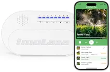 ImoLaza MINI Smart Sprinkler Controller, 8-Zone WiFi Irrigation Controller, Easy Installation, Alexa Compatible, Rain/Freeze/Wind Skip, App Remote Control Anywhere