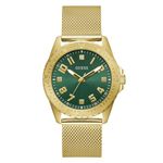 GUESS Men Green Round Stainless Steel Dial Analog Watch-U1393G2M