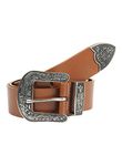 Aditi Wasan Genuine Leather Men Tan Cowboy Western Belt