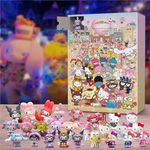 2024 Christmas Advent Calendar,24PC Cute Cartoon Figures Doll Christmas Countdown Calendar | Christmas Countdown Calendar with Surprise Toys (A)