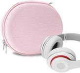 Geekria NOVA Headphones Case Compatible with Beats Studio Pro, Studio 3 Wireless, Studio 2, Executive Headphones, Replacement Hard Shell Travel Carrying Bag with Cable Storage (Pink)