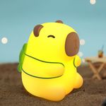 Cute Capybara Night Light,Night Light for Kids 7 Colors 3 Levels Dimmable Silicone Kids Night Light,LED Squishy Novelty Animal Lamp Rechargeable Toddler Nightlights Funny Gifts Kawaii Room Decor