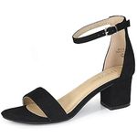 Sandales Bottines Bella Marie En Daim Noir - Taille 8.5 US - Talon Ultra Haut - Neuf Sans Boîte