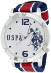 U.S. Polo Assn. Men Analog Quartz Watch with Nylon Strap USC57003