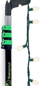 EVERSPROUT 7-to-24 Foot Utility Hook with Extension Pole (30 Foot Reach) | Installing and Hanging Christmas/String Lights, Birdfeeders, Reaching High Places | Heavy-Duty Telescoping Extension Pole