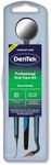 DenTek Professional Oral Care Kit, Advanced Clean- Portable, Multiple Tips, Dental Pick, Scaler, Stimulator, and Dental Mirror, White