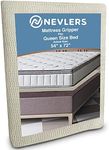 Nevlers 54"x72" Non Slip Mattress Pad Queen Size | Heavy Duty PVC Mattress Slide Stopper| Keep Mattress from Sliding | Non-Skid Cushion Grip Pads for Mattress Toppers, Box Spings & Bed Frames