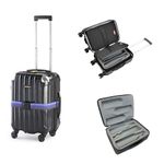 OenoTourer Wine Suitcase for 6 Bottles - Insulated Wine Bottle Holder for Travel and Airplane with Removable Wine Carrier Bag Inserts, Protects from up to 6 Feet (Black), Black, Wine Carrier Luggage