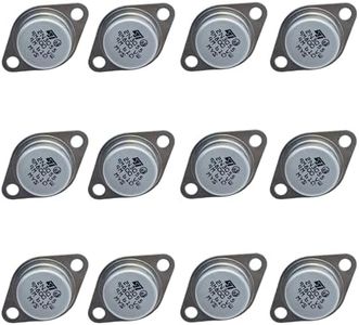 Zuide 12PCS 2N3055 Power Transistor 15A 100V 115W 2N3055 NPN Transistors for Medium Speed Switch Audio Power Amp