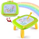 Smasiagon Toddler Toys for 1 2 3 Year Old Boys - Magnetic Drawing Board for Kids - Early Learning Doodle Board Writing Painting Sketch Pad, Birthday Christmas Easter Valentines Day Gifts (Green)