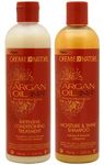 CREME OF NATURE Argan Oil Moisture Shine Shampoo & Intensive Treatment Set by CREME OF NATURE [Beauty] by cream of nature argan oil