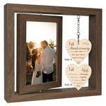 Paper Anniversary Photo Frame Gifts for Her Him Girlfriend Boyfriend, 1 Year Wedding Anniversary Photo Frame for Wife Men Husband (Dis Two 15x10 cm)