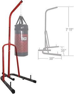 Ringside Prime Free-Standing Station Steel Boxing MMA Heavy Bag Stand , Red