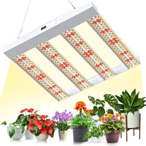 SPF1200 PRO Lampe de culture LED 120 W, 90 x 90 cm, couverture 660 LED, spectre complet semblable au soleil avec UV et IR, variateur de lumière et de floraison, lampe de croissance de légumes et de fl