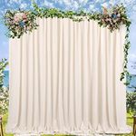 Ivory Backdrop Curtains 2 Panel 5ft