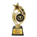 Gifts Bucket Employee Gifts Corporate Office Gifts Best Employee Ever Star Award Trophy_9.75 x 3.50 x 2.50 inches