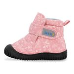 JAN & JUL Girls' Water-Resistant Winter Booties, Sherpa Lined Snow Boots for Kids (Prairie Flowers, Size 10)